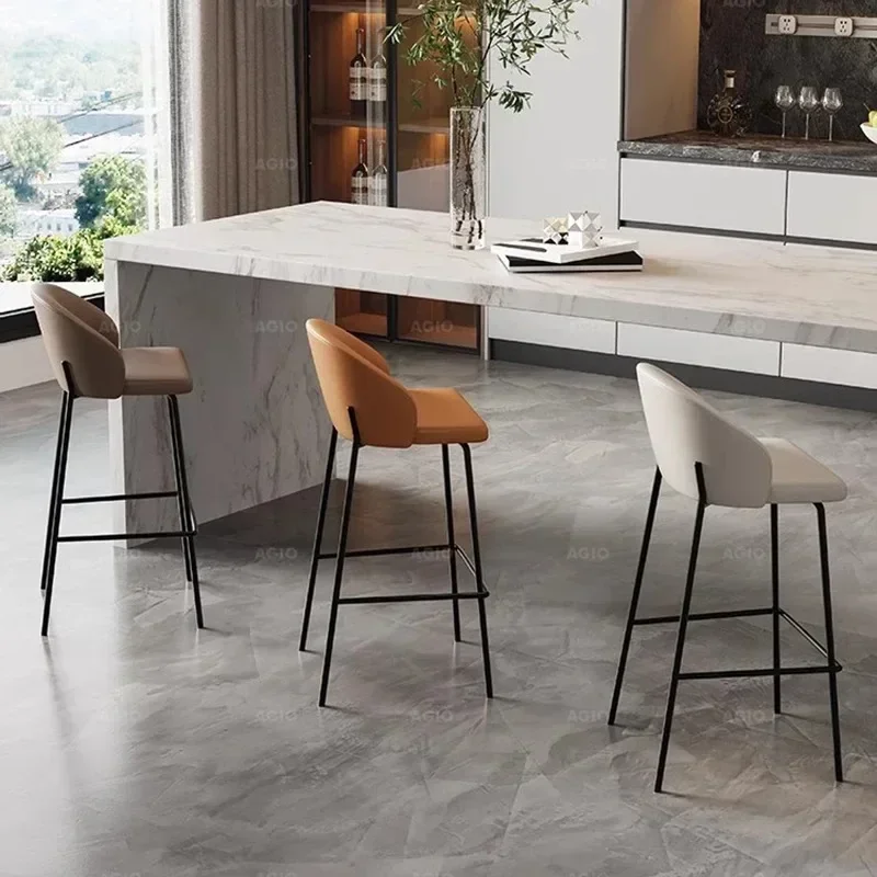 

Luxury Bedroom Nordic Outdoor Bar Stools Kitchen Make Up Sillas Para Barra De Cocina Home Furniture Designer Modern Bar Chairs