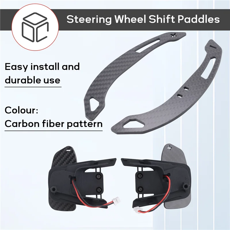 

Sports Steering Wheel Real Carbon Fiber Magnetic Steering Wheel Shift Paddles For VW Golf 7/7.5 GTI/R