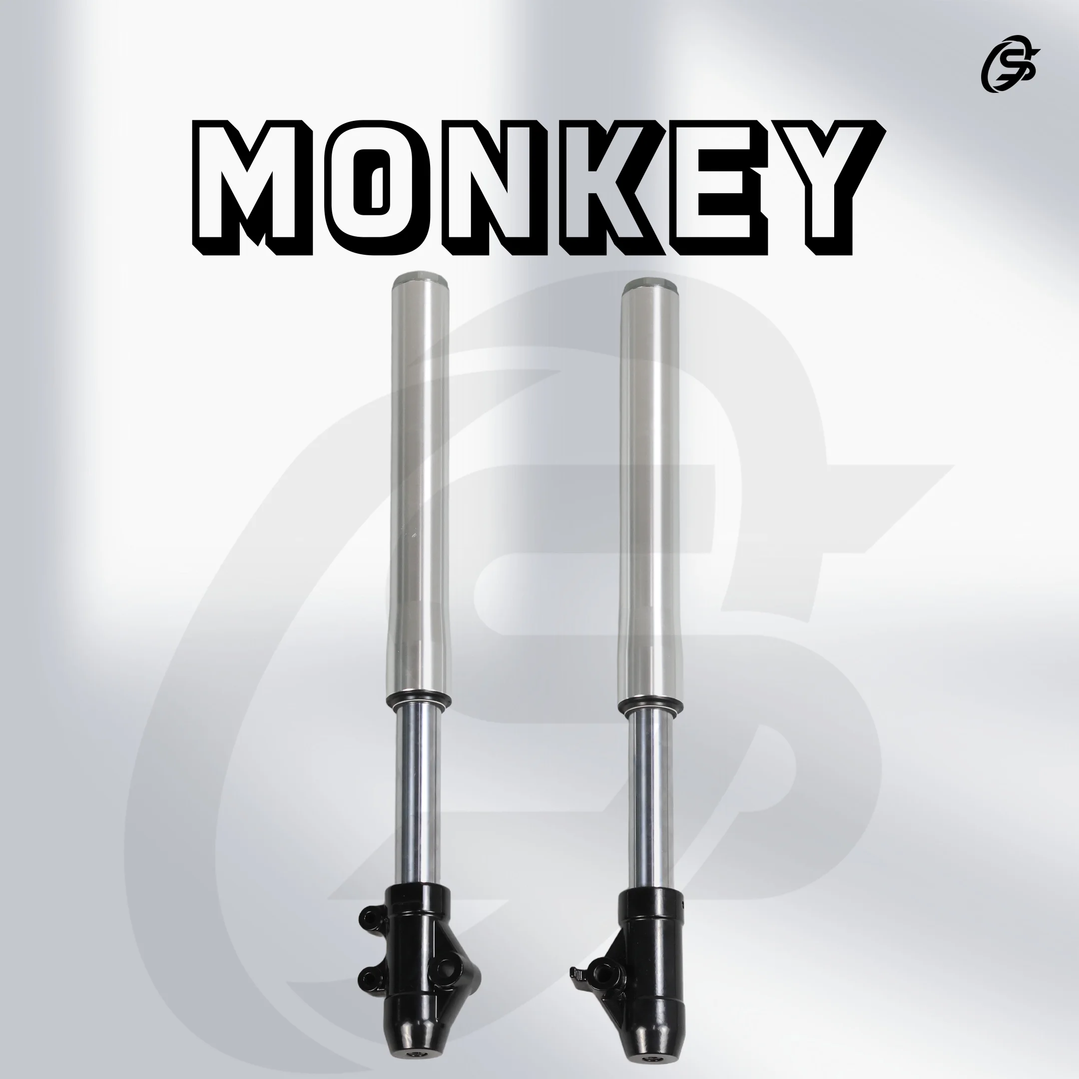 540mm Front Shock Absorber Monkey Z50 45mm Silver Shock Absorption Rebound Speed Unadjustable for Honda Monkey Mini Bike