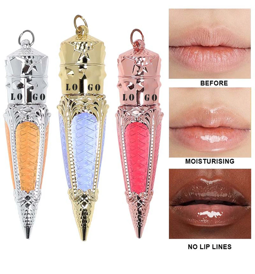 

Private Label Lip Oil Custom Logo Fruit-flavored Lipgloss Plump Lips Gloss 20-color Long-lasting Moisture Makeup Beauty Vegan