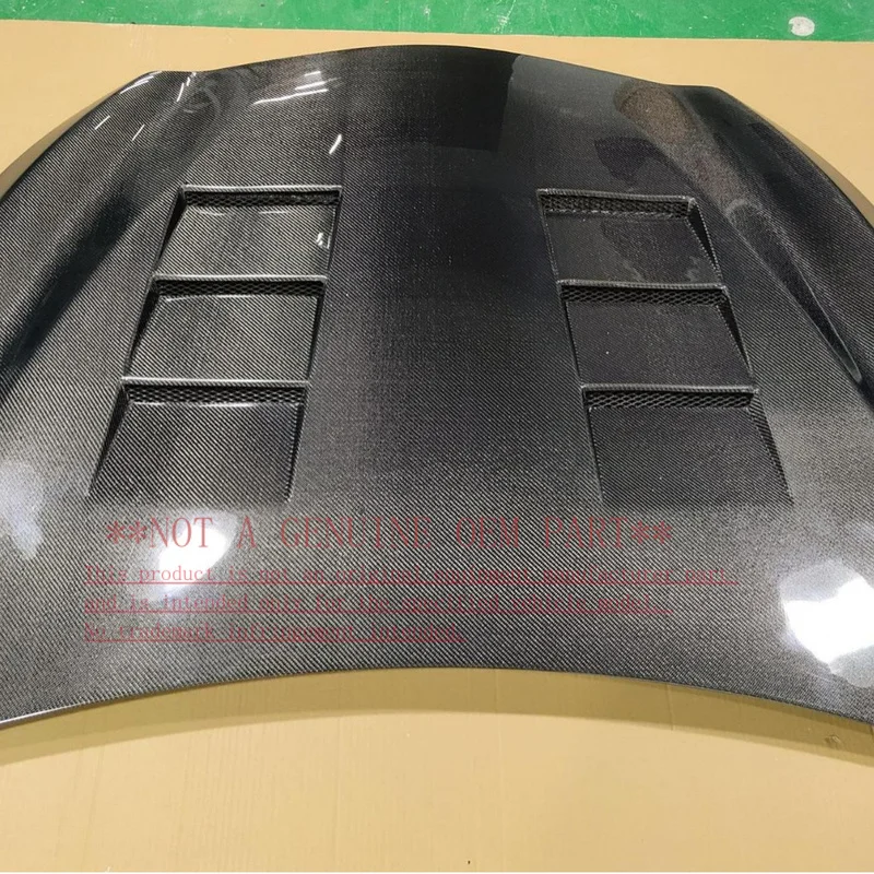 For Infiniti Q50 Six Vents Carbon Fiber Hood Engine Bonnet Car Modification Parts