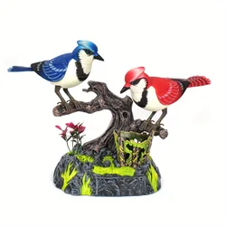 1 three-dimensional simulated bird decoration small bird decoration Decorative vivid small bird statue creative decor 2D Flat