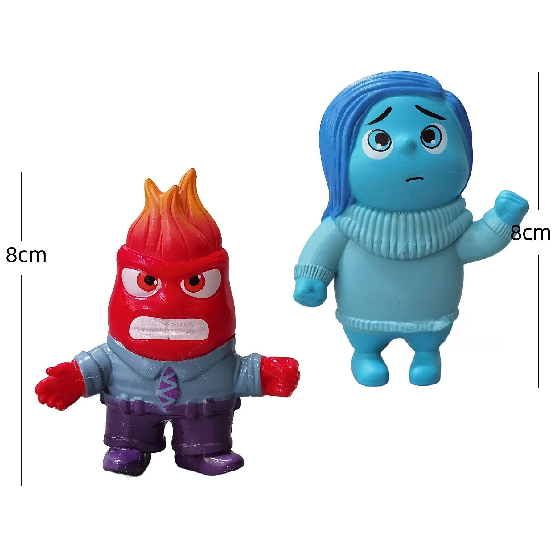 داخل خارج 2 صندوق أعمى عمل أرقام الفرح القلق الغضب الحزن الاشمئزاز الخوف لعبة مجسمة التماثيل للأطفال الكرتون فيلم هدية