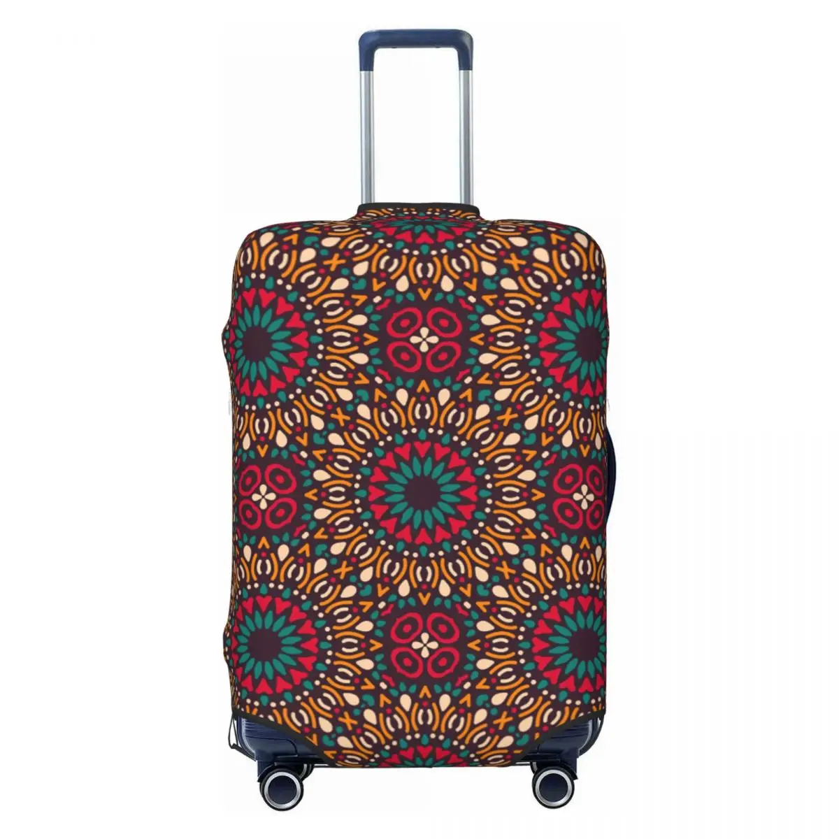 

Fashion Kitenge Ankara Luggage Cover Protector Washable African Tribal Ethnic Art Patterns Travel Suitcase Covers