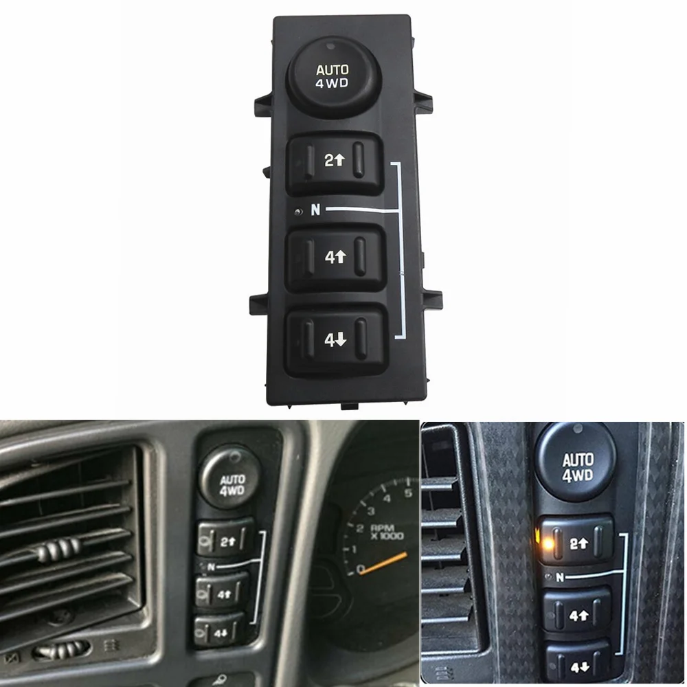 Hochwertiger Verteilergetriebe-Wahlschalter für Chevrolet Tahoe Suburban für GMC Sierra Silverado Cadillac Avalanche 19259313