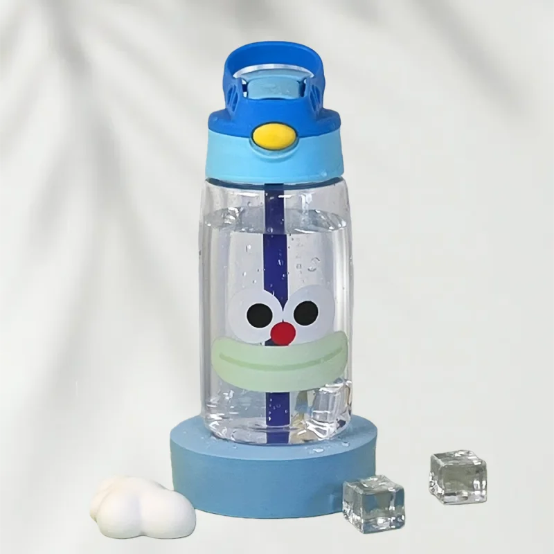 أطفال كوب امتصاص الماء الإبداعية الكرتون تغذية الطفل الكؤوس مع القش مانعة للتسرب زجاجات مياه في الهواء الطلق المحمولة 480 مللي أكواب #3