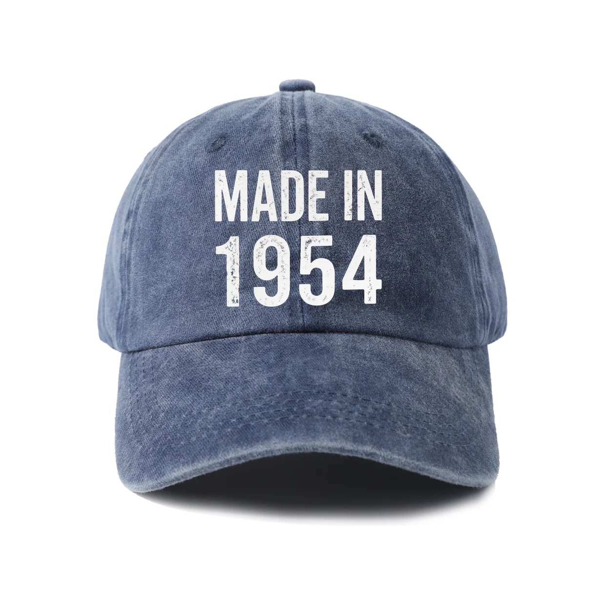 Made In 1954 Graphic Vintage Washed Baseball Cap, Adjustable Unisex Dad Hat, Casual Gift