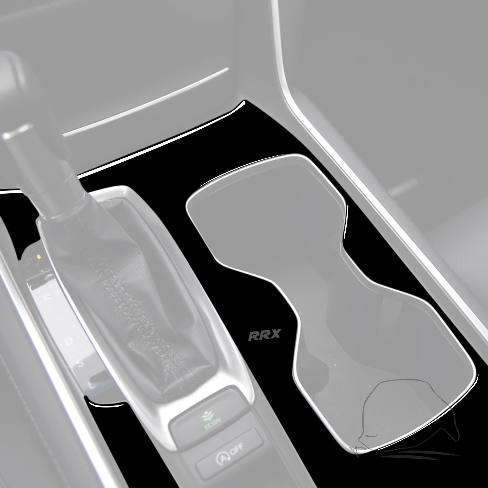 For Honda Accord 2018 2019 2020 2021 Center Gear Shift Gear Box Trim Panel Cover Piano Black Sticker Car Interior Accessories