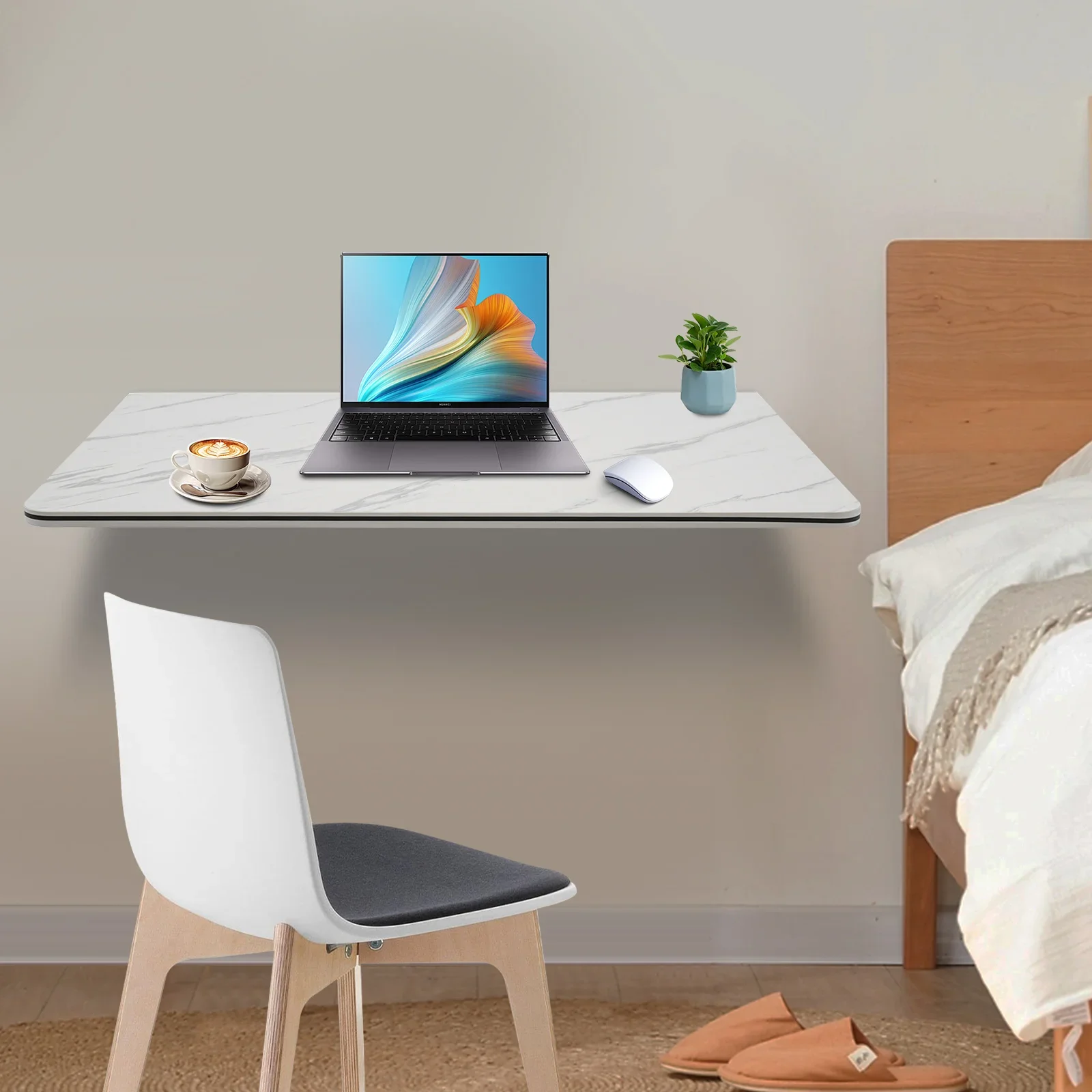 رفوف قابلة للطي على الحائط، طاولة طعام متعددة الوظائف مثبتة على الحائط وخالية من الثقوب للمطبخ