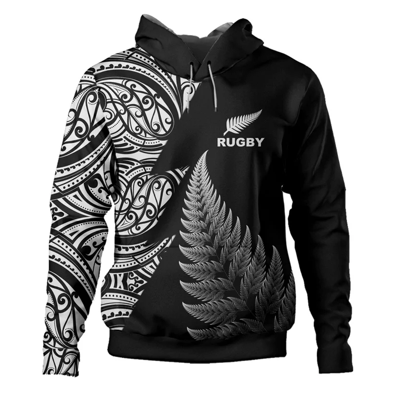 New Zealand Ora Silver Ferns Rugby Graphic Hoodie Y2k Flag New In Hoodies & Sweatshirts Hoodies For Men Pullover Y2k Tops