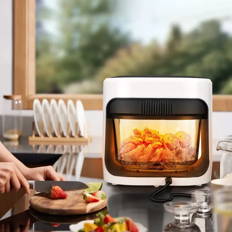 New Visible Air Fryer High Quality Touch Screen Digital Oil Visual Glass Multi Functional Air Fryer