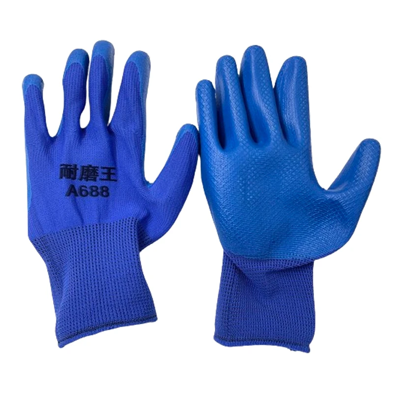 Pressive Latex Labor Glove Gloves Abrasion-resistant Plastic Gloves Thickened Glove Gloves With Glue Working Gloves