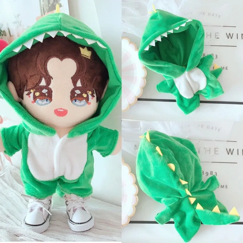 

Dinosaur onesie pants 20cm suit 20cm doll dress Exo Pea doll pajamas doll clothes Doll accessories