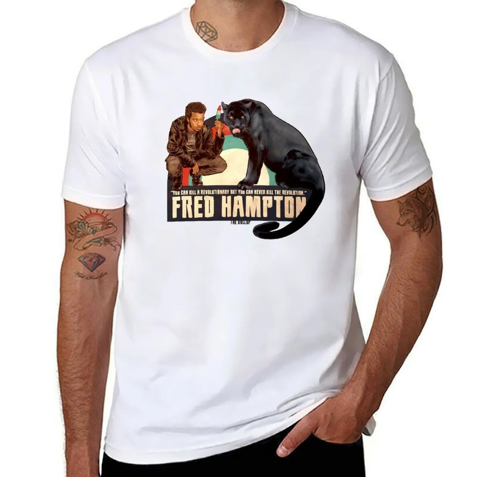 

Dollop - Fred Hampton T-Shirt Breathable Workout Short Sleeve Top