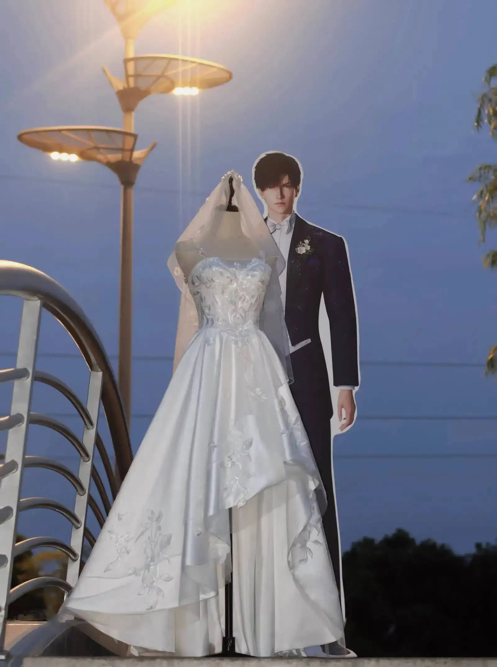 New Love And Deepspace Zayne Li Shen Marriage Card Wedding Dress Wedding Attire Veil Women Fiesta Carnival Halloween Cos Cosplay