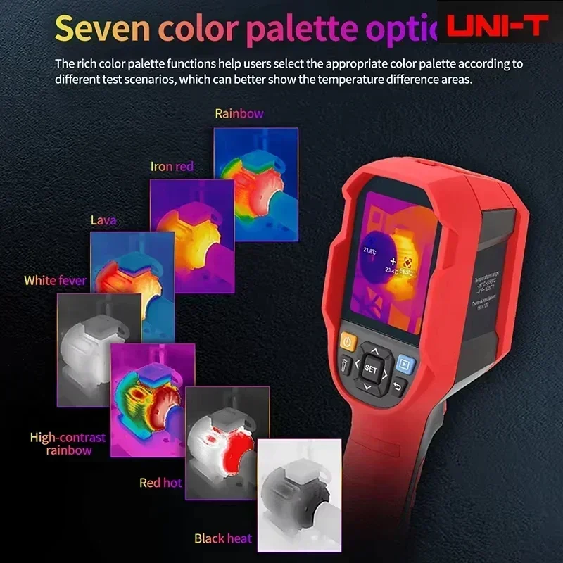 UNI-T UTI260B+ UTI165B+ Handheld  Thermal Imaging Camera For Water Pipe Leak And Power Electrical IP65 UTi260B UTI120S UTI160S view 4