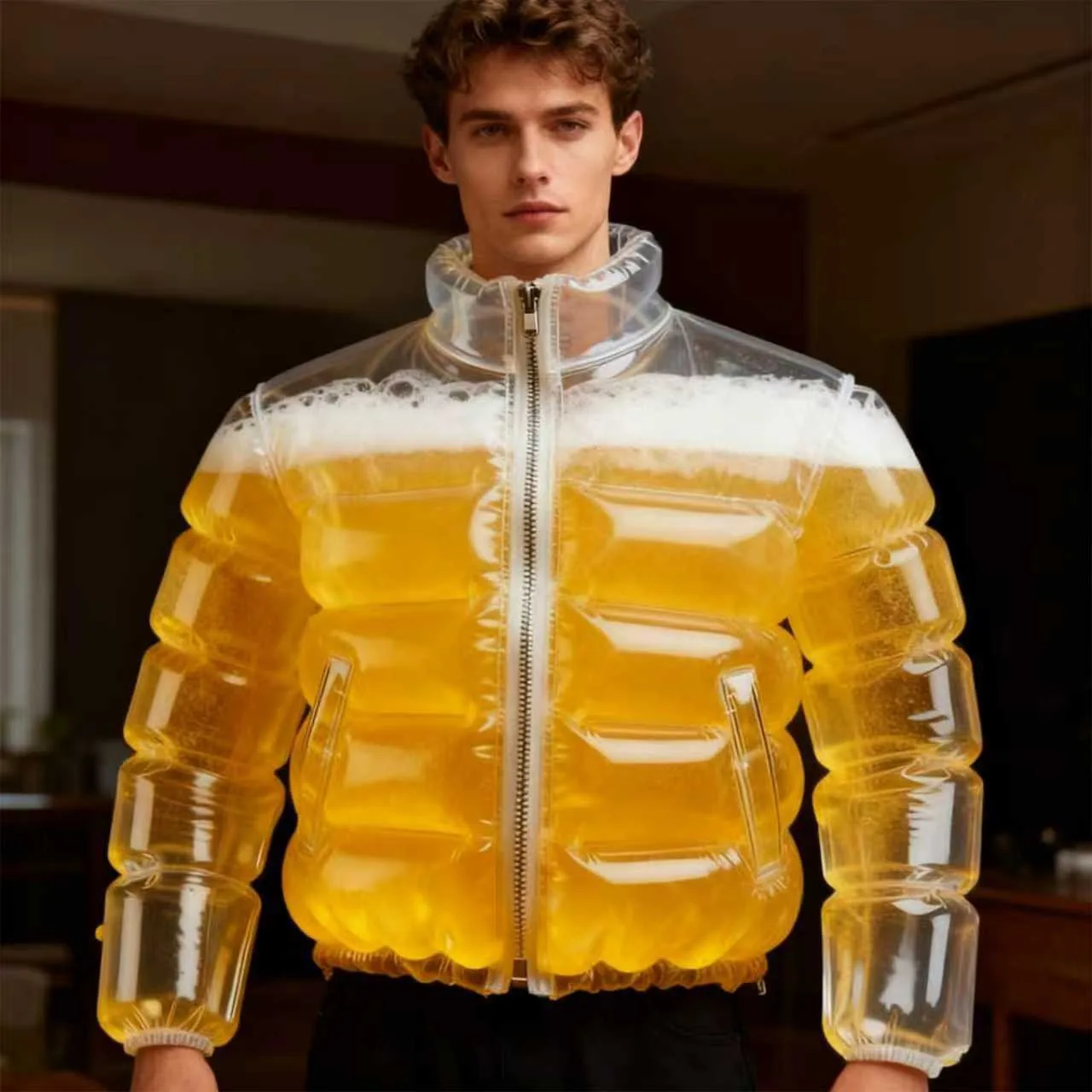 

Beer jacket transparent beer jacket, practical goods
