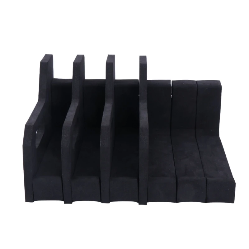 Soporte exhibición para pistola peso ligero, estante para pistola espuma EVA con 8 ranuras, fundas protectoras pieza