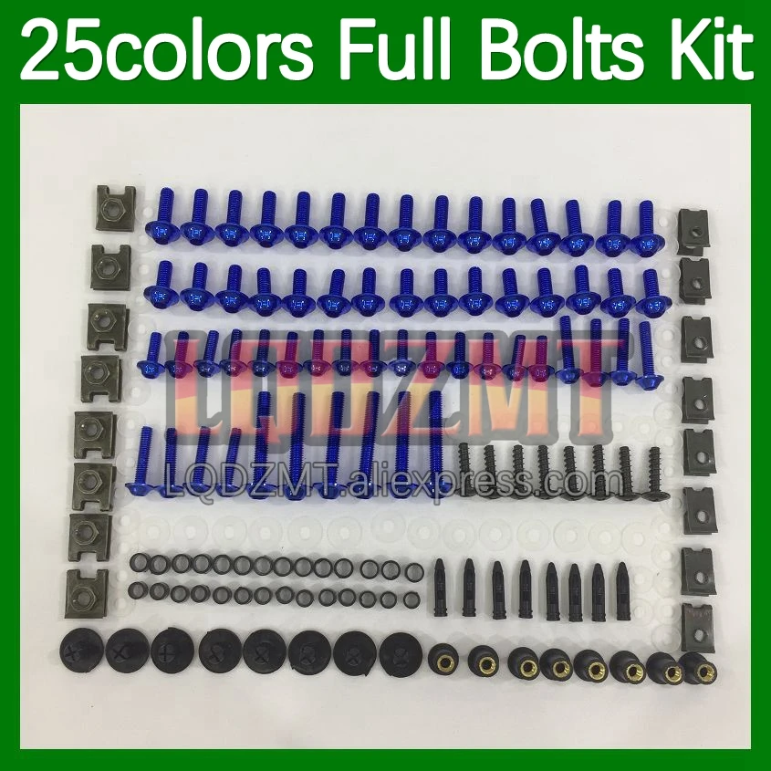 268pcs Body Bolt Full Screws Kit For YAMAHA YZF R1 YZF-R1 YZFR1 15 16 17 18 19 2015 2016 2017 2018 2019 Fairing Bolts screw Nut