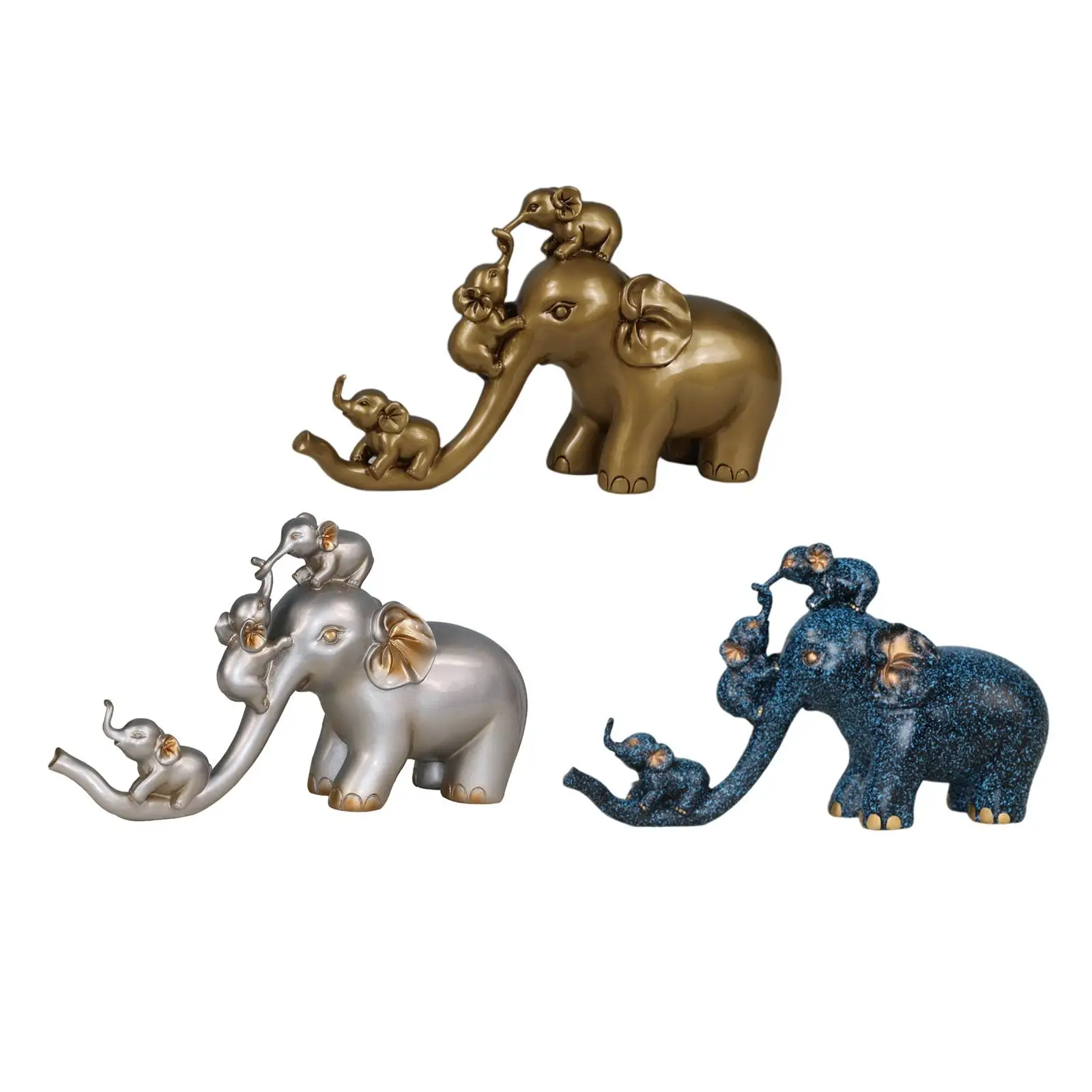 

with Babies Figurine Animal Statue Art Sculpture Housewarming Gift
