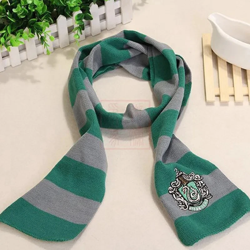 Anime 4 Colors Harris Scarf Hogwarts Slytherin University Emblem Gryffindor Scarfs Cosplay Accessories Gift Prop Party