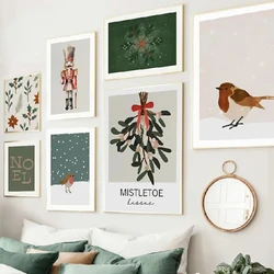 Christmas Modern Holiday Minimalist Xmas Posters Prints Canvas Painting Gallery Nordic Wall Art Living Room Home Decoration