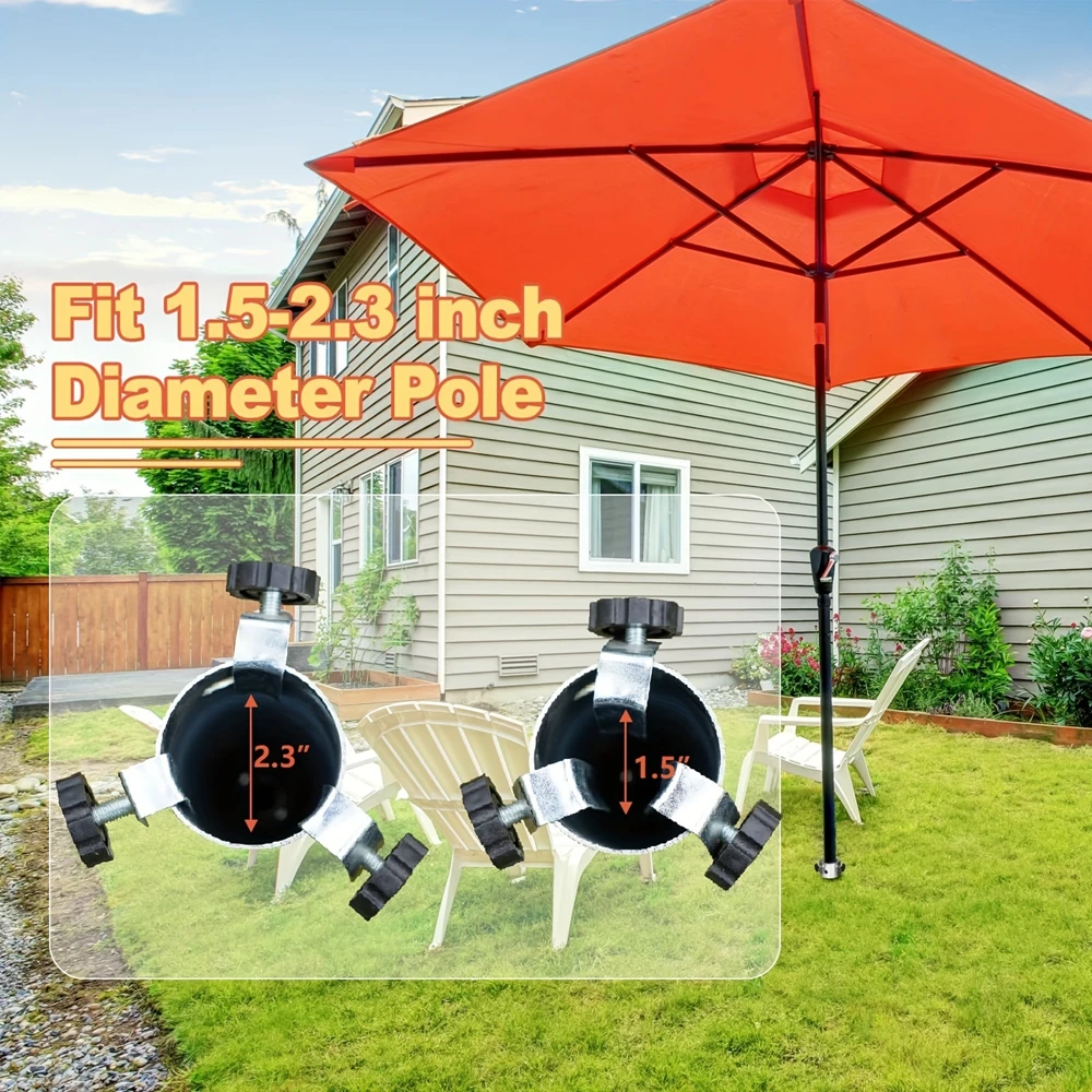 1pcs Outdoor Drying Rack Base Metal Umbrella Anchor Spiral Screw Sturdy Suitable for Garden Backyard Lawn Soil Ground Insertion