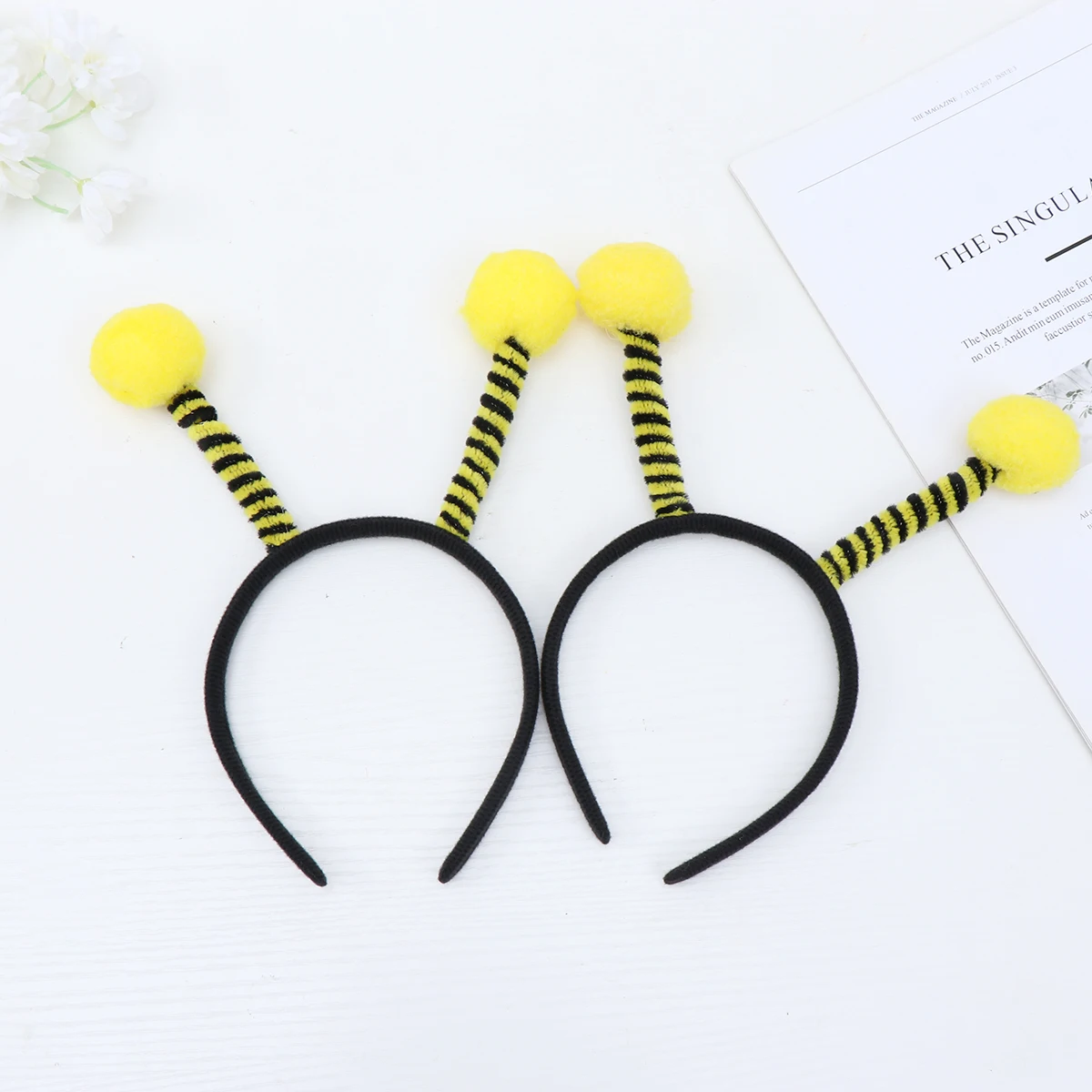 4 Uds. Diadema de abeja, accesorios bonitos para el cabello de fiesta para niños, diadema de actuación de Cosplay de cumpleaños y Navidad