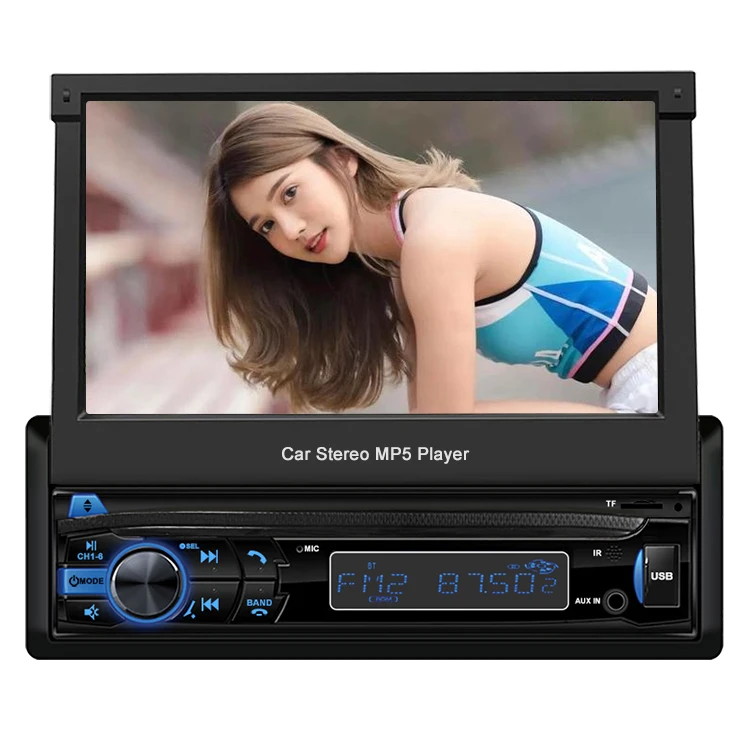 7inch retractable car tv stereo mp5 video player portable dvd player for car