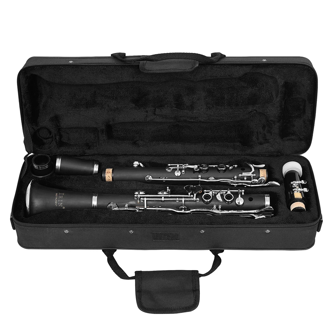IRIN النمط الألماني الكلارينيت G لهجة 17 مفاتيح الباكليت خشبية برو آلات النفخ مجموعة الكلارينيت مع صندوق قفازات الأشرطة #3