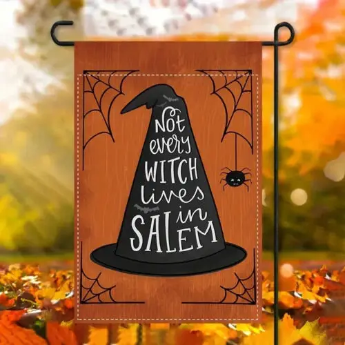 Yard Flag - Not Every Witch Lives in Salem - polyester - approx. 12