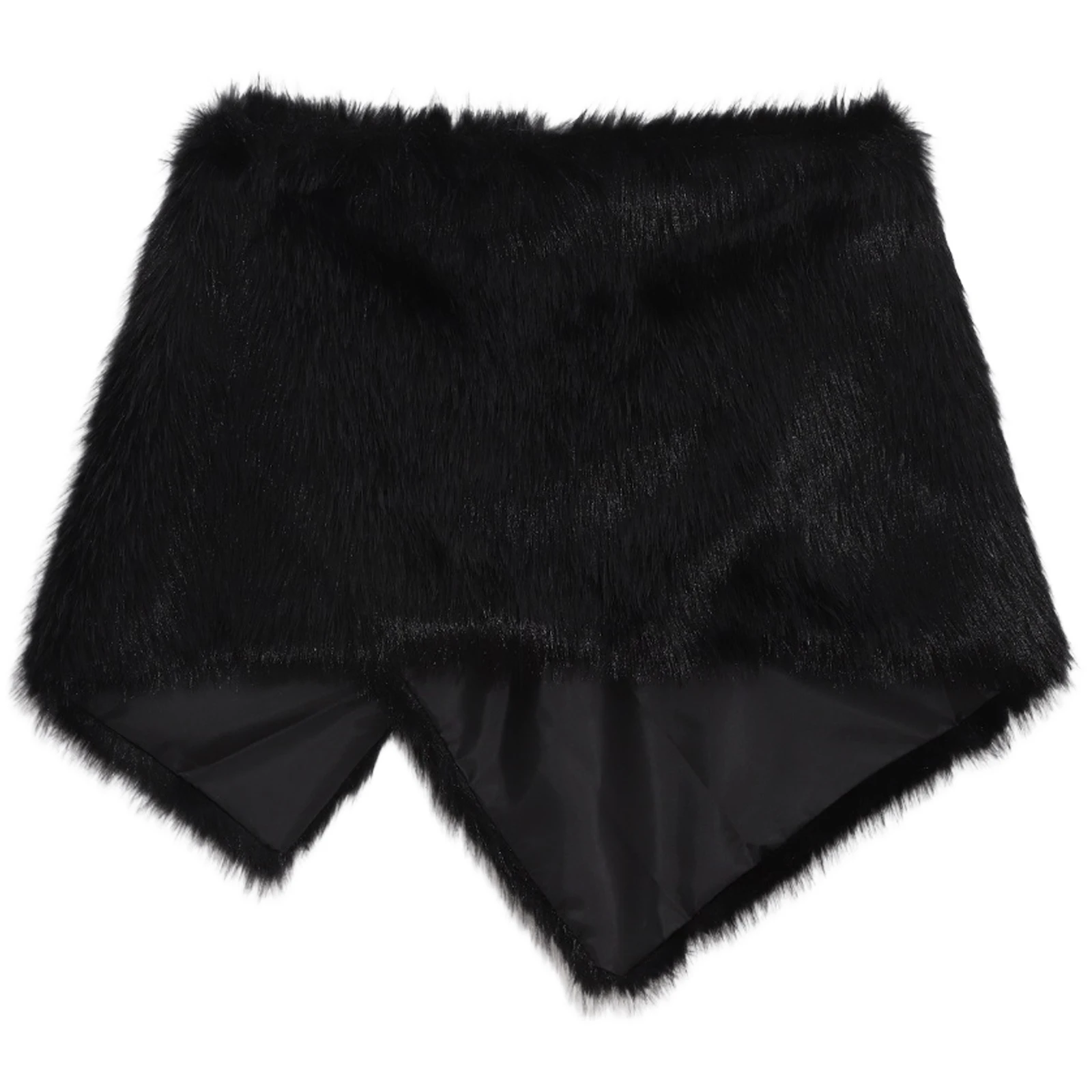 Medieval Faux Fur Cape Cosplay Costume Cape Shawl for Masquerade Ball Halloween Cosplay Accessory