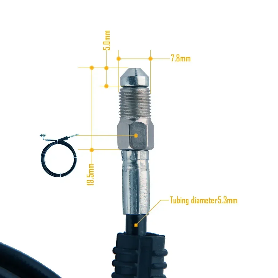 Accesorios para Frenos Hidráulicos de Bicicleta Eléctrica de Montaña, Tornillos, Manguera Hidráulica con Funda de Cobre, Tubo Personalizado de una Pieza 210, XOD 110cm