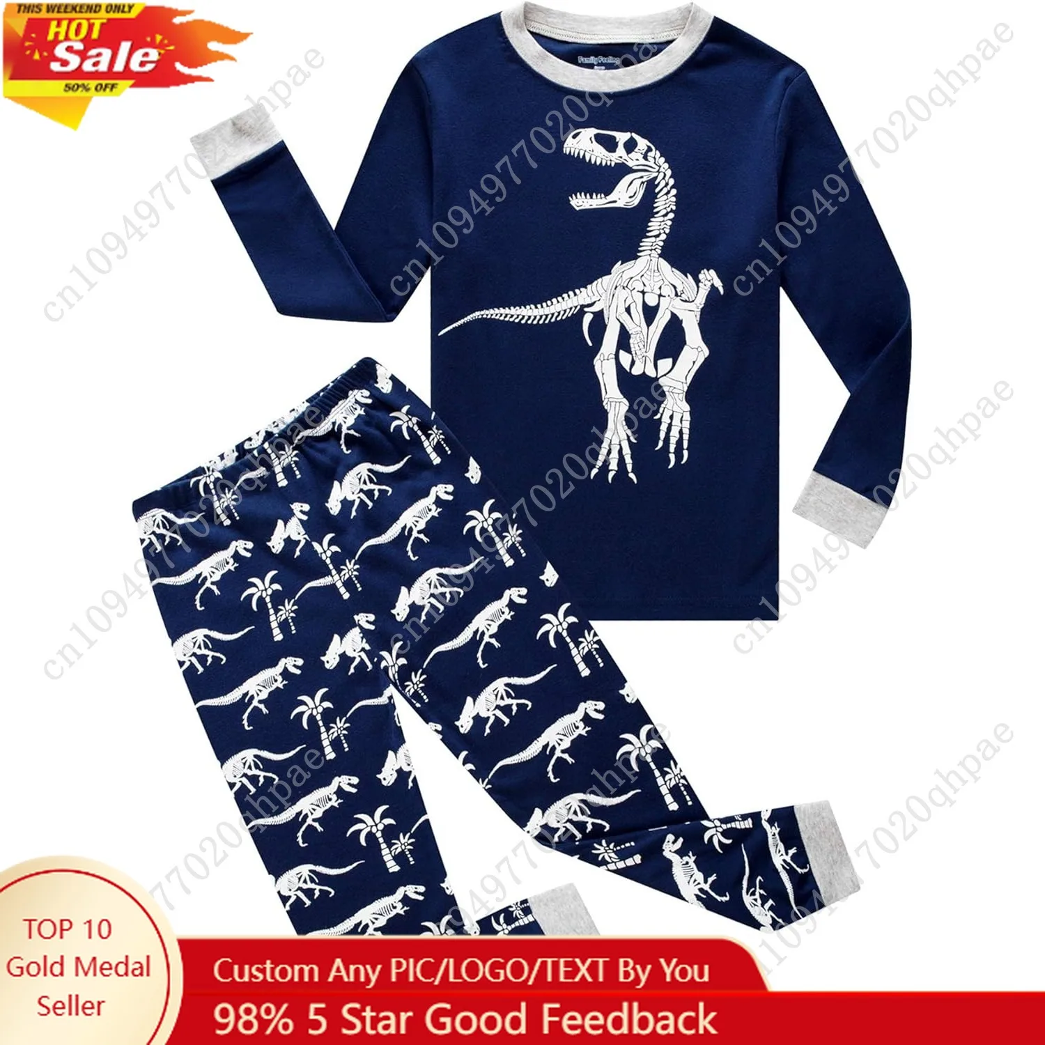 

Family Feeling Kids & Toddler Boys Pajamas 2 Piece Pjs Set 100% Cotton Sleepwear