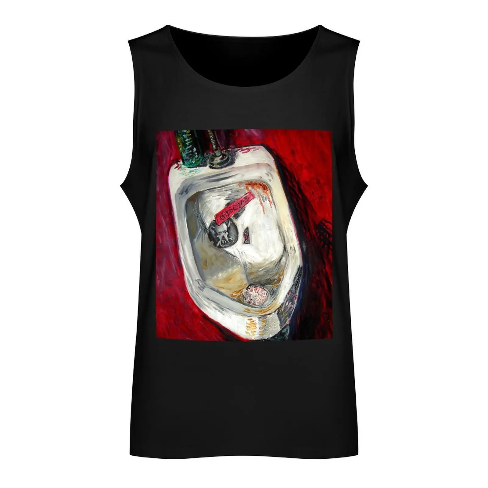 Punk Urinal - Painting Tank Top gym wear men mens clothing Men's fitness t-shirt