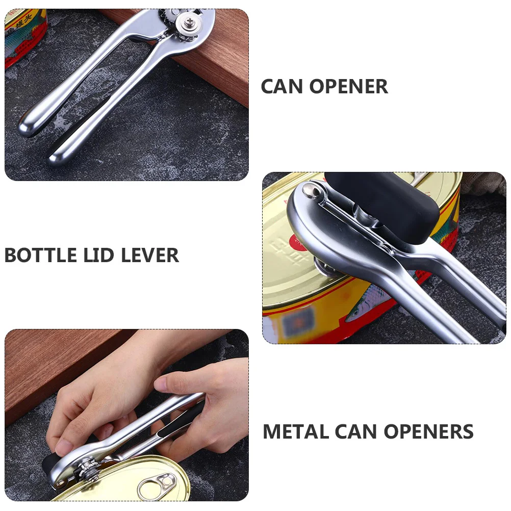 

1Pcs Portable Can Opener Metal Bottle Opener Super Practical Small Size Lightweight Design Fits Many Can Sizes Labor Saving