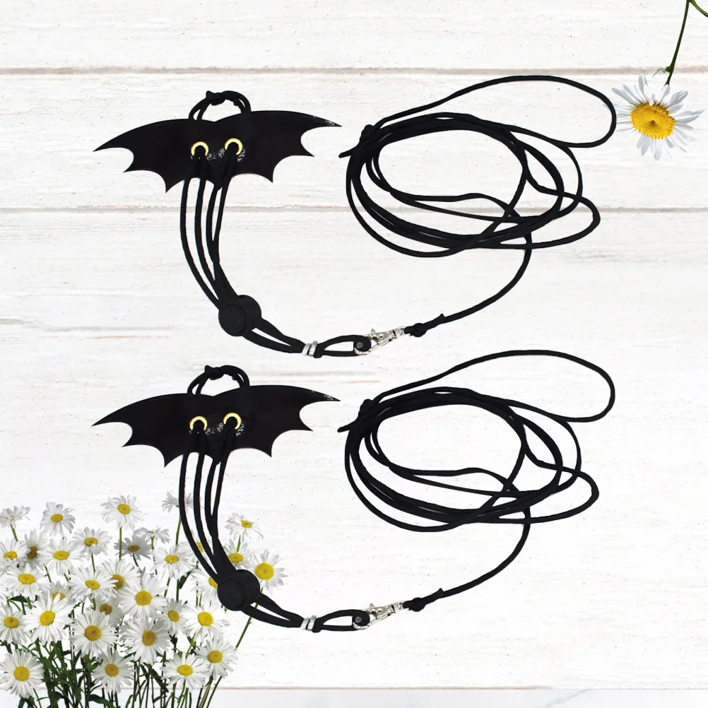 

2Pcs Adjustable Small Animal Harness Wing Lightweight Durable Rope Squirrel Hamster Outdoor Pet Accessories Leash