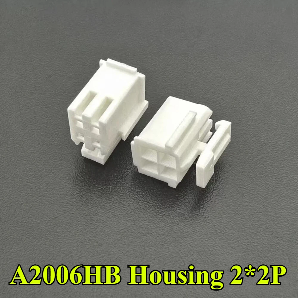 10/50Pcs A2006HB 2.0mm Pitch Double Row Housing 2*2P/3P/4P/5P/6P/7P/8P/9P/10P Plastic Shell Terminal Connector