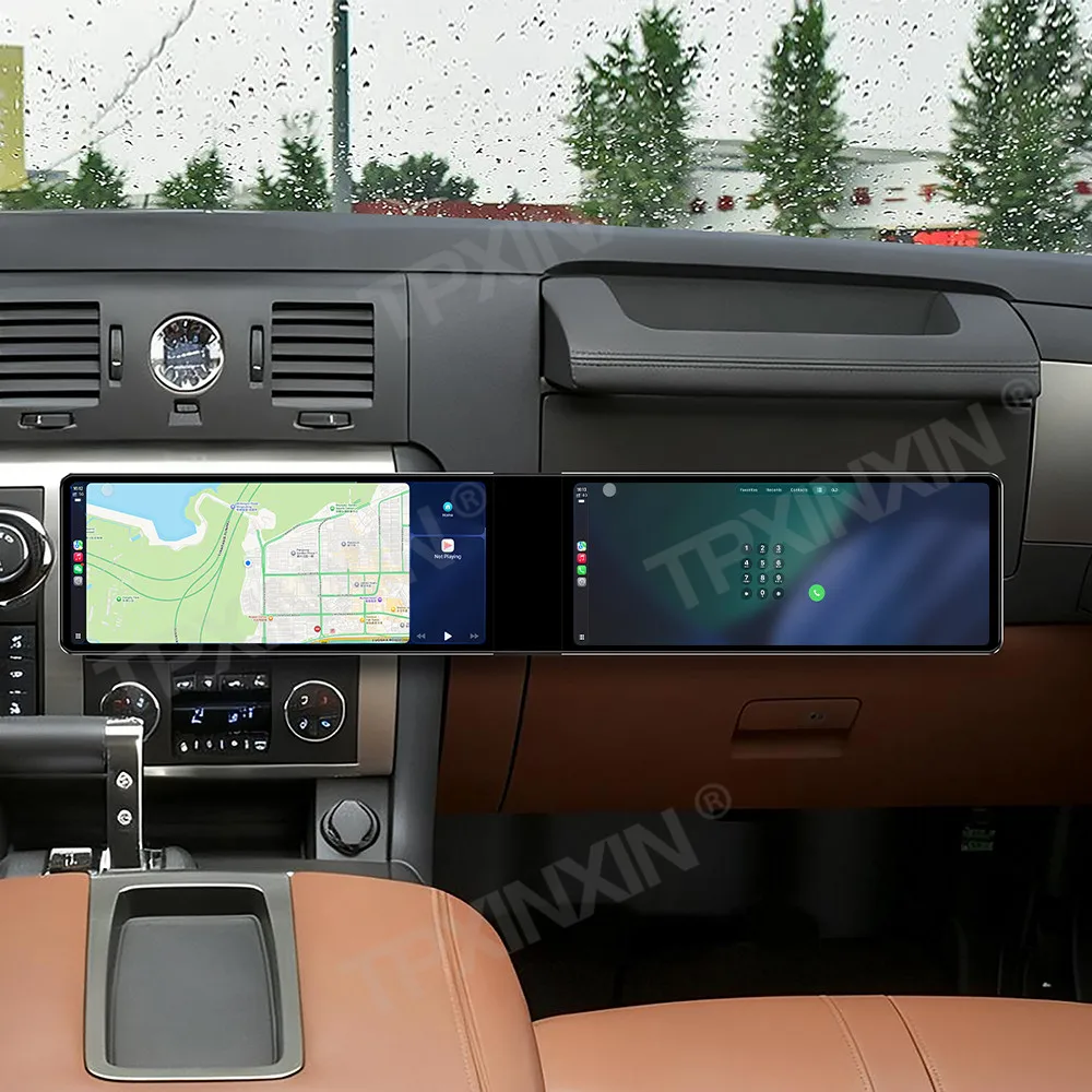 

Автомагнитола Android Auto Carplay с двумя экранами 24,6 дюйма для Hummer H2 2005-2012, GPS-навигация, DSP, мультимедийный проигрыватель, магнитофон