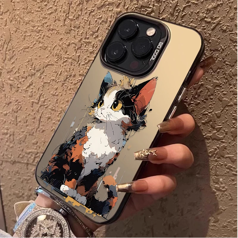 لطيف اللوحة القط حقيبة لهاتف سامسونج غالاكسي A16 A06 A55 A35 A25 A15 A05 A05S A54 A34 A24 A14 A73 A53 A33 A23 A13 A52 A32 A52S A22