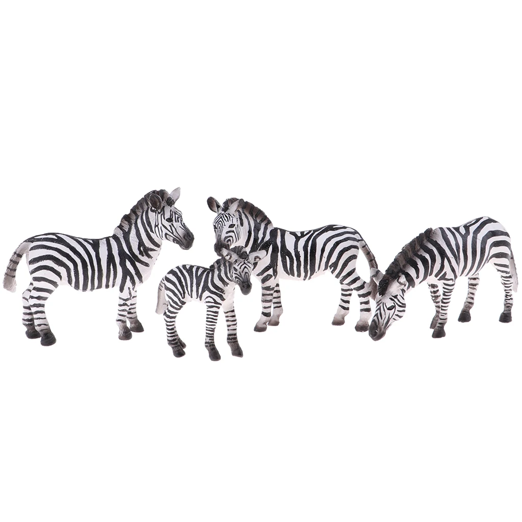 Tier zebra und Babys-handgemaltes Spielzeug figuren modell-und bpa-Materialien-ab 3 Jahren