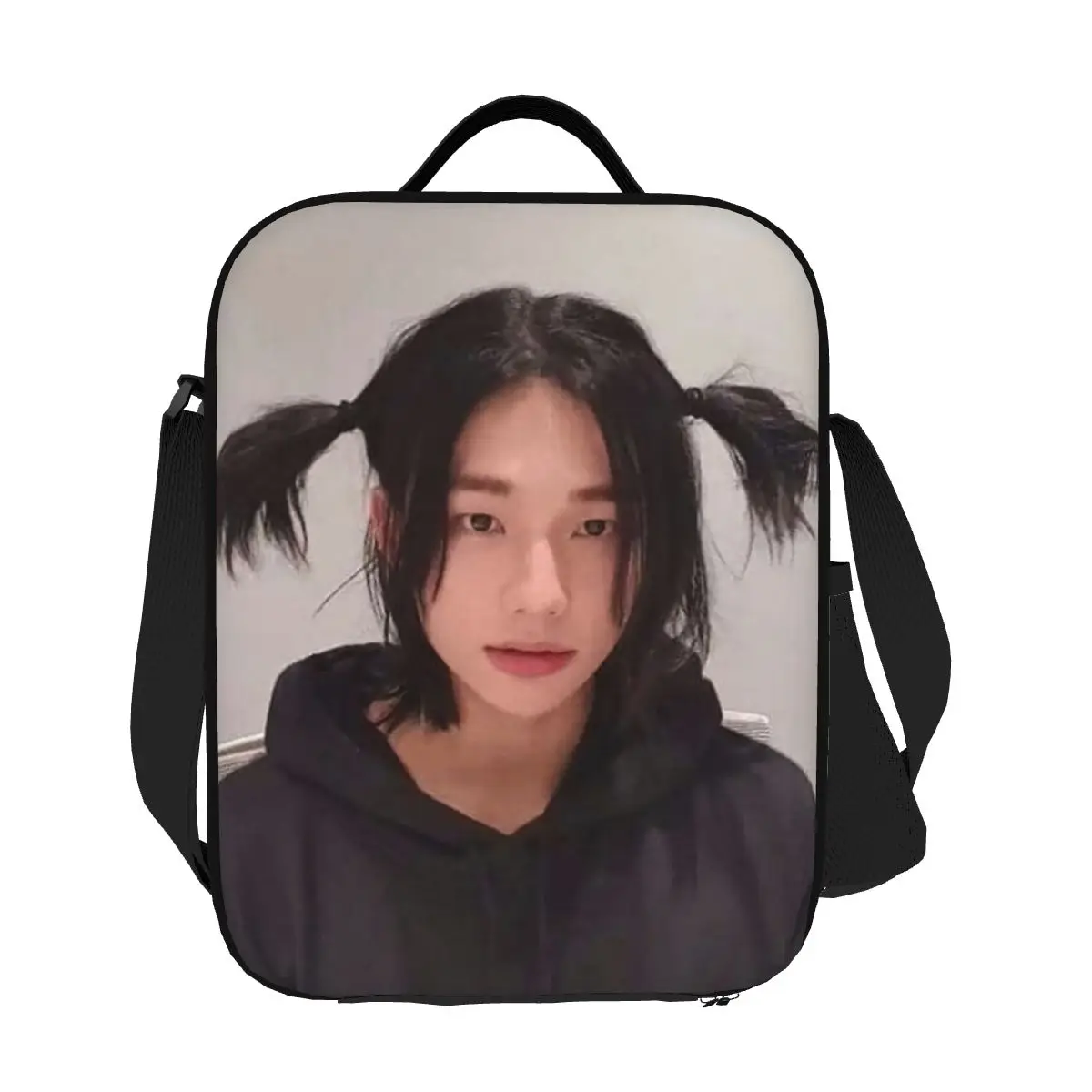 

Hyunjin, Straykids Insulated Lunch Bags Lunch Boxes Cooler Thermal Lunch Box Lunch Tote Bag for Woman Children School