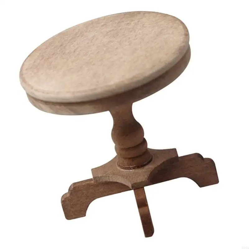 

Miniature Dollhouses End Table 1:12 Furniture Round Side Table Model Dollhouses Living Room Scene Decorations
