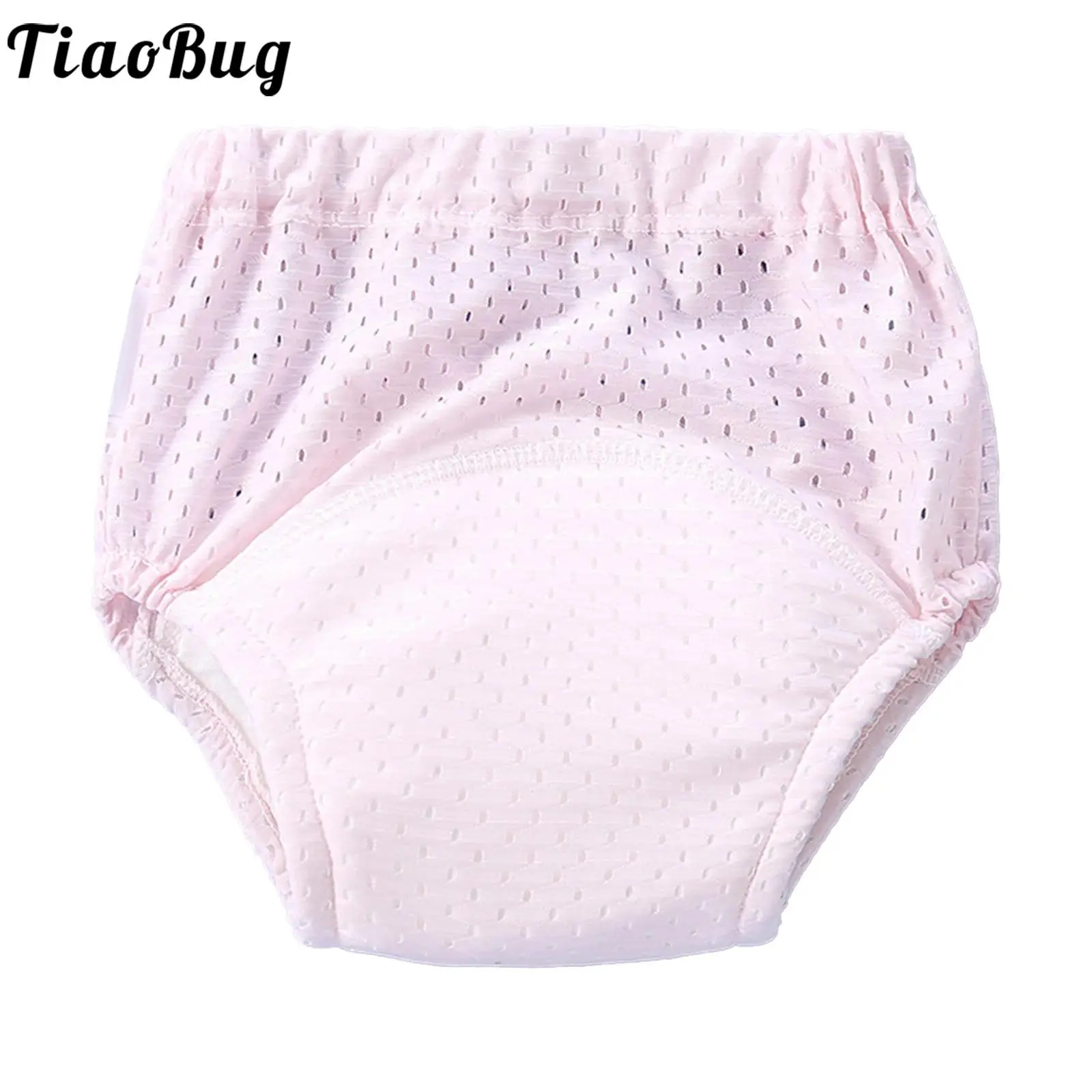 Baby Summer Bloomer Shorts Elastic Waistband Breathable Mesh Underwear Diaper Cover Training Panties Children Clothes Daily Wear