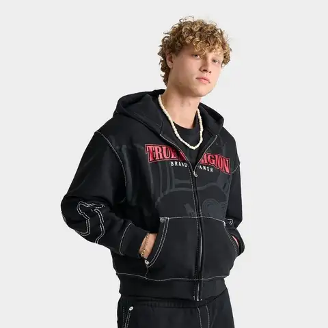True Religion | Men's True Religion Buddha Big T Full-Zip Hoodie