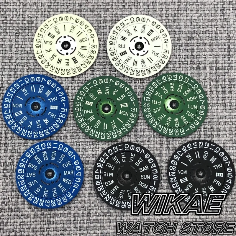 

Зеленый светящийся механизм NH36 для механизмов NH36 Дата Календарь Черный Зеленый Синий Белый Dics Подходит для NH36 3-часового механизма с заводной головкой