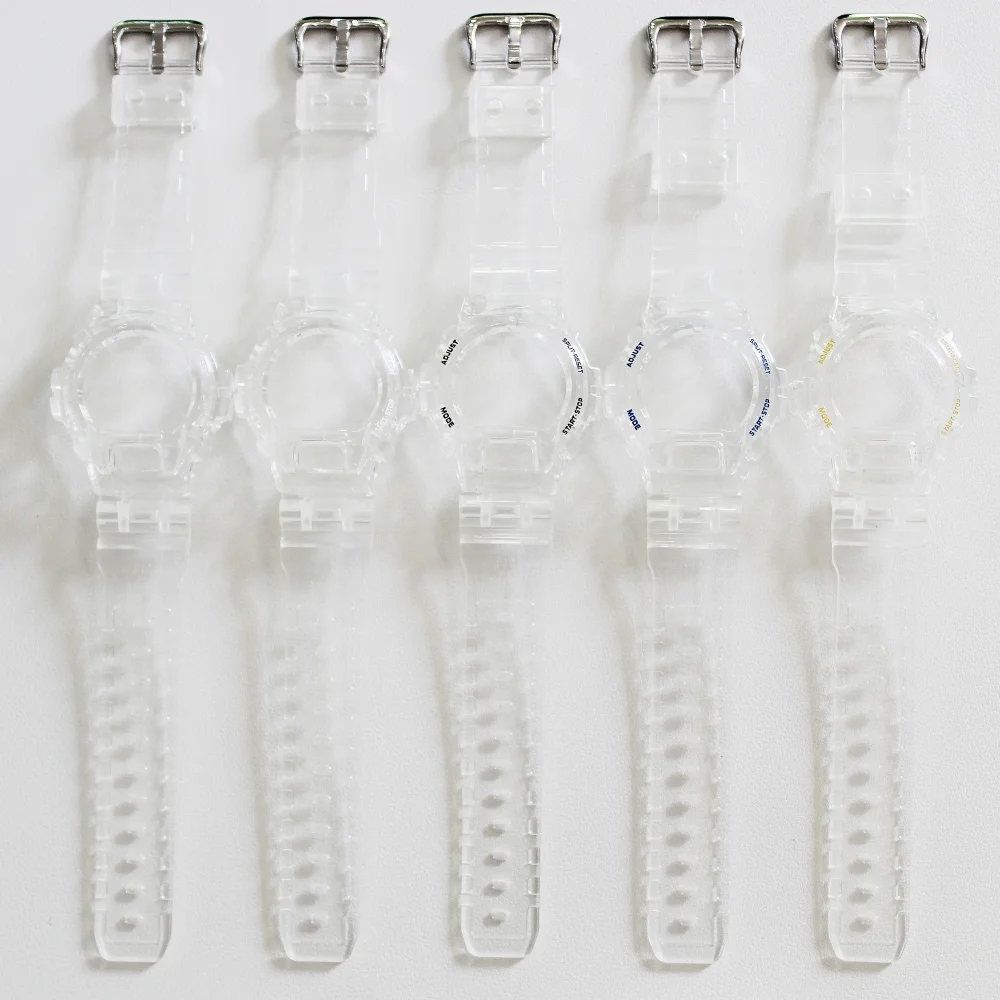 

Прозрачный ремешок для часов DW-6900/6600/6930, водонепроницаемый ремешок для часов с безелем