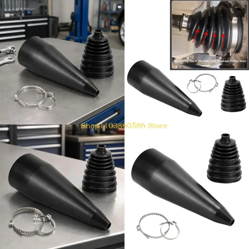 242A Silicone Driveshaft CV Boot with Guide Cone for Garage Repair Use