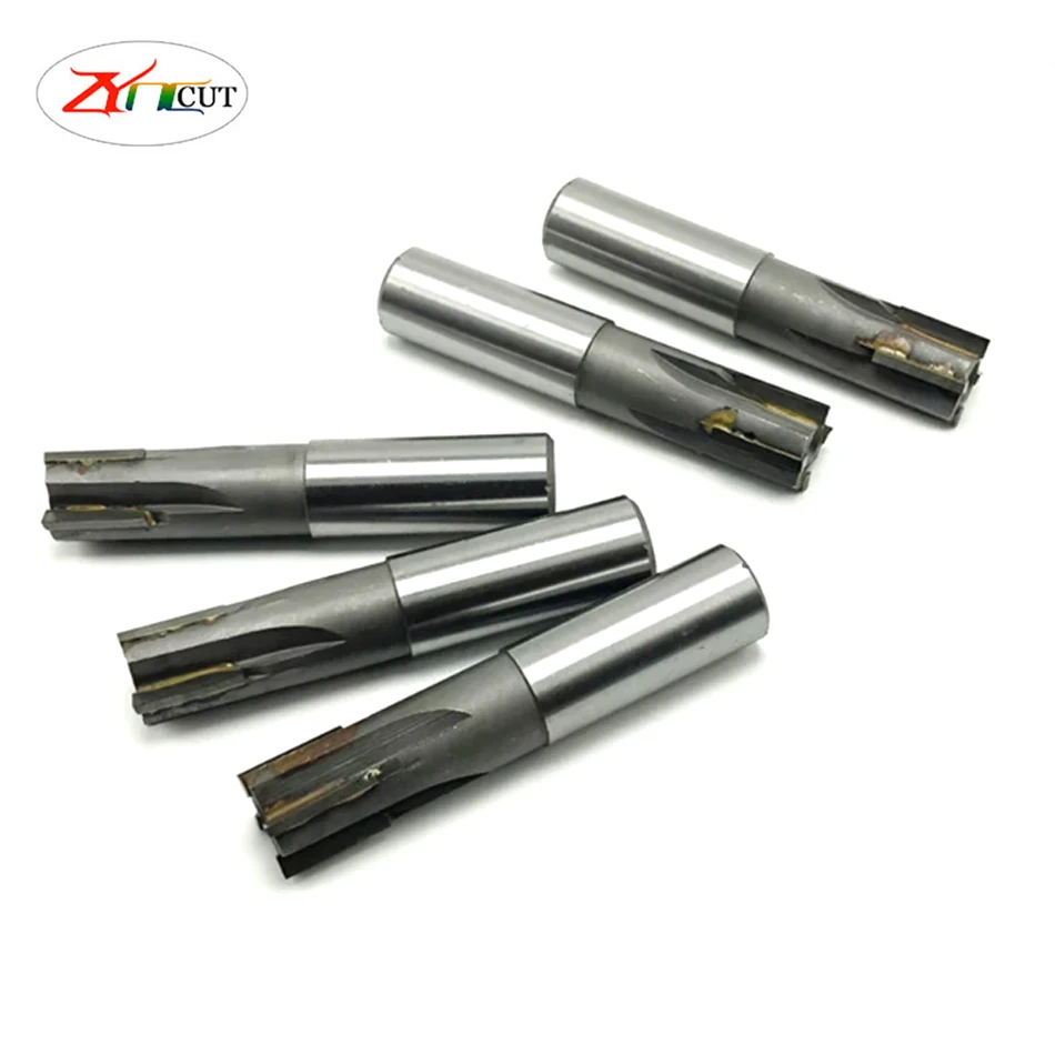 

Alloy lined straight shank endmill 8-50mmx tungsten steel hard alloy YG8 straight shank oblique tooth welded edge milling cutter