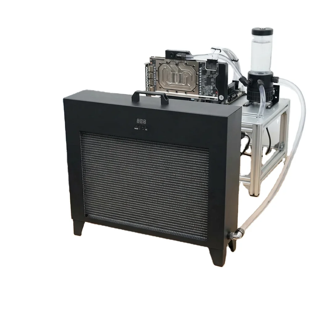 External Water Cooling System Integrated Radiator Pump Combo With Temperature Display For Gaming PC Overclocking